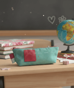 Trousse scolaire fuschia