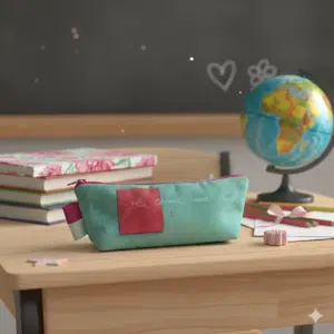 Trousse scolaire fuschia