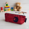 Trousse scolaire rouge-bleu