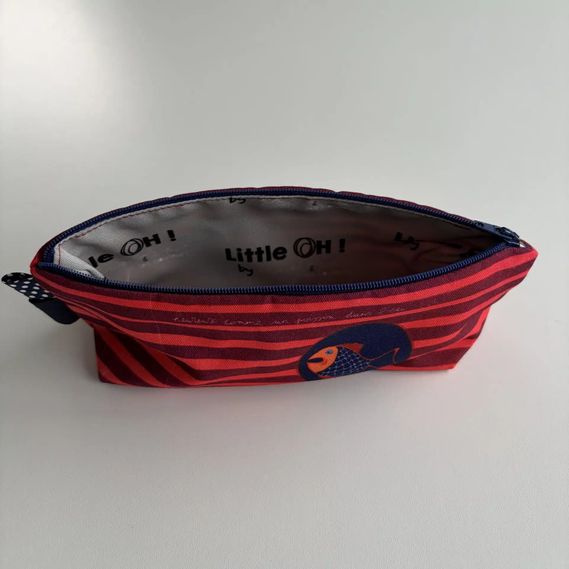 Trousse scolaire rouge-bleu – Image 2