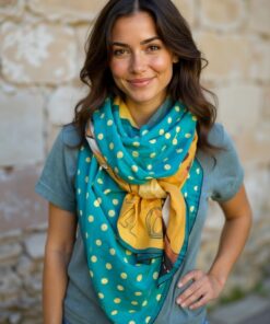 Alternative view of Foulard réf. 6534 - Papillon Surf