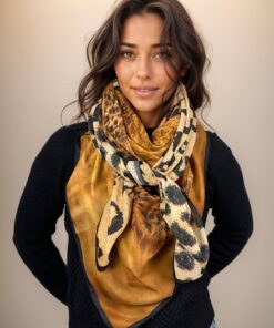 Foulard réf. 7693 - Félins