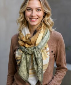 Alternative view of Foulard réf. 7832 - Fleurs séchées