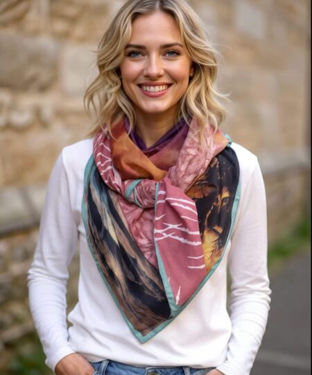 Alternative view of Foulard 140x140 - Paradise