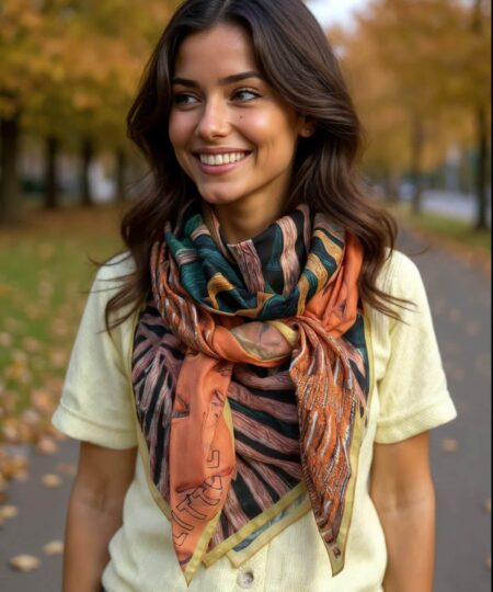 Foulard 140x140 - Jungle spice