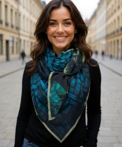 Foulard réf. 8280 - Nuit émeraude