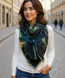 Alternative view of Foulard réf. 8280 - Nuit émeraude