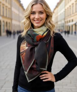 Alternative view of Foulard réf. 8284 - Vintage cuivré