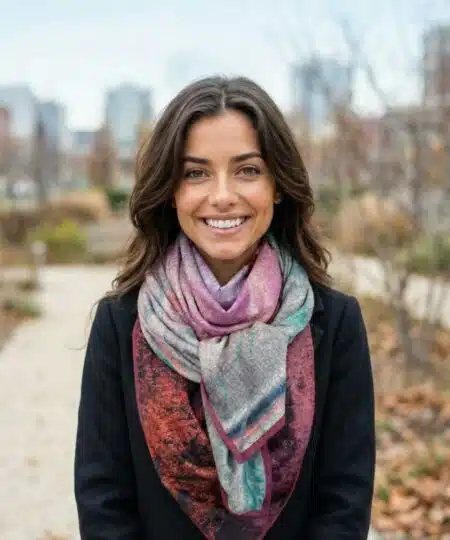 Echarpe 140x140 - Reflets célestes