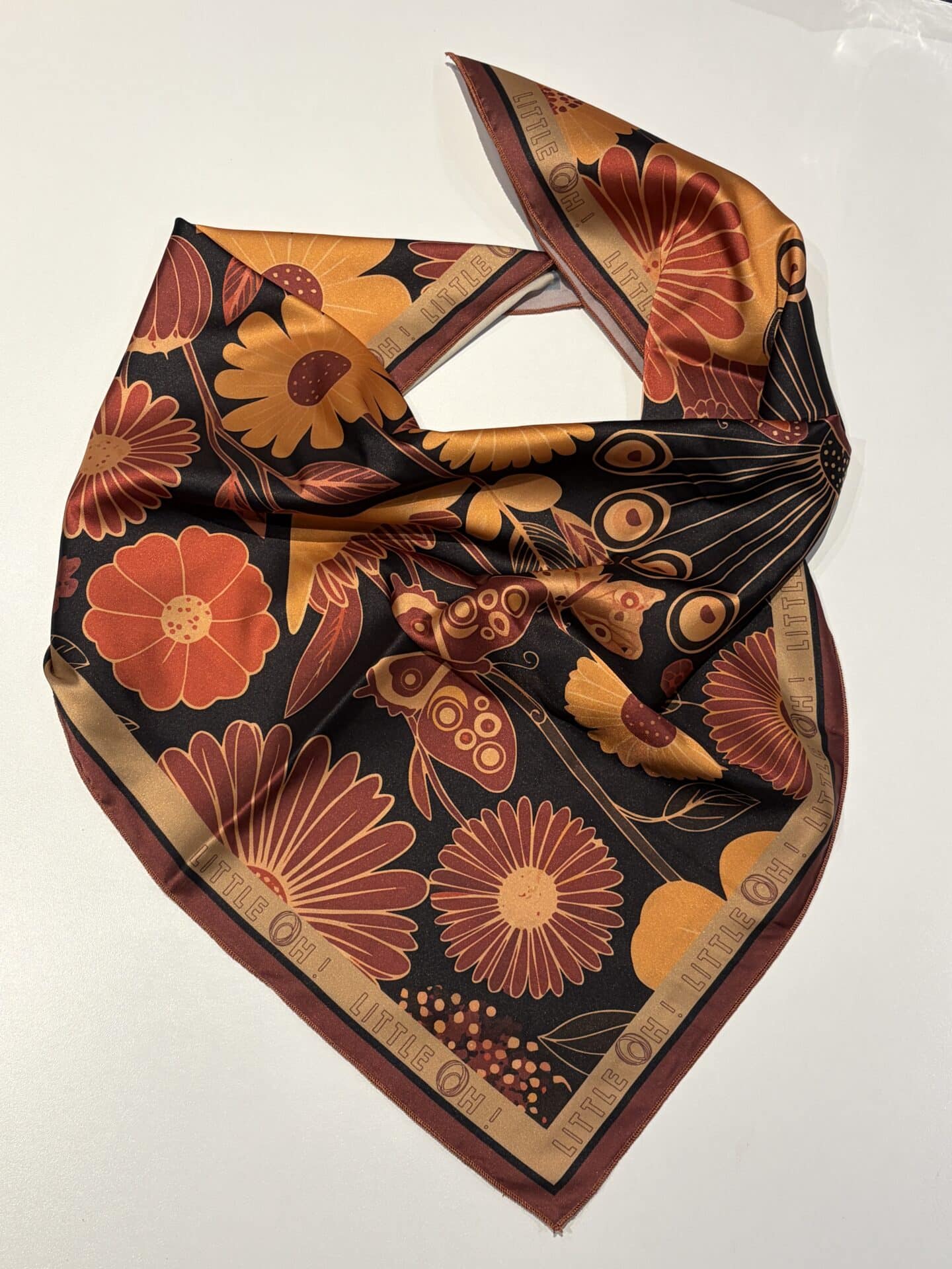 Foulard satin 70x70 - Flowers – Image 7