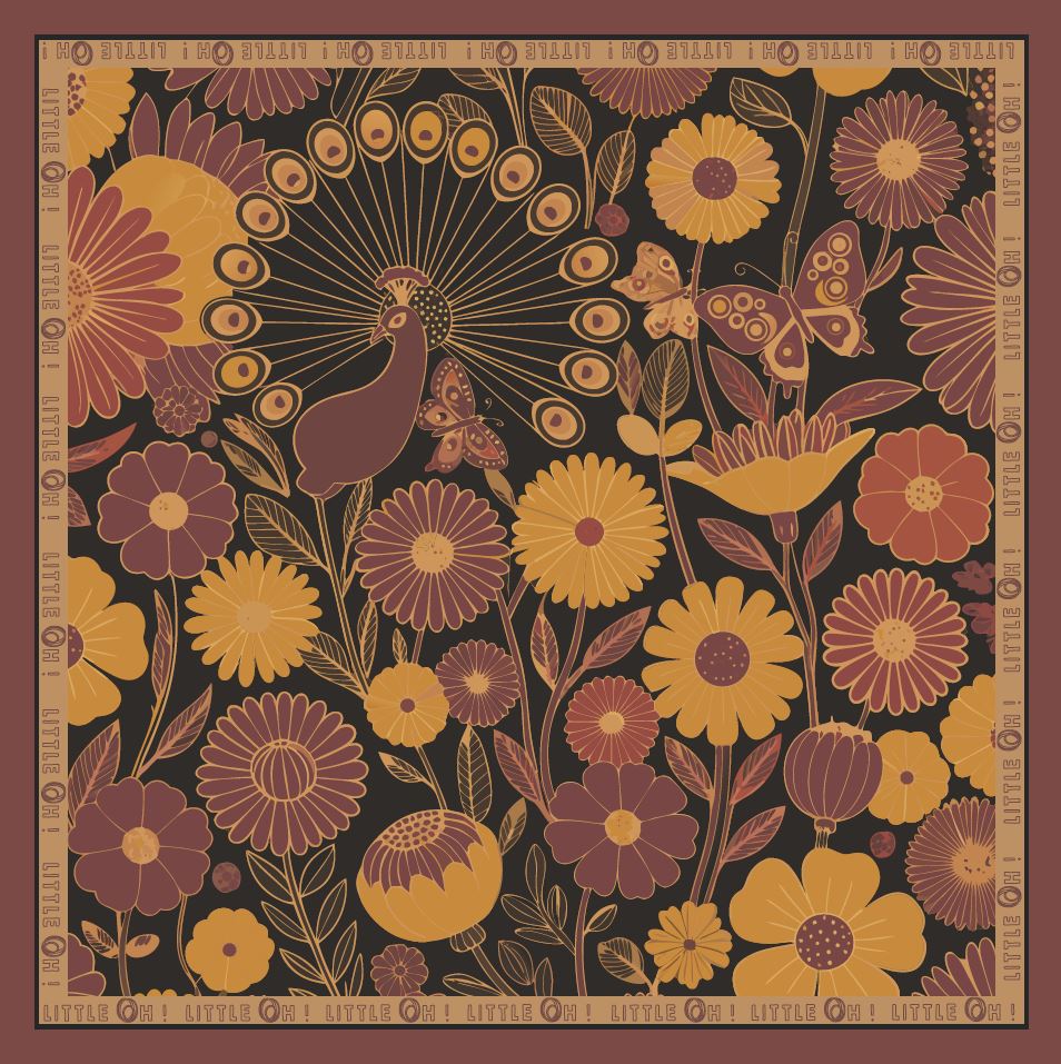 Foulard satin 70x70 - Flowers – Image 9