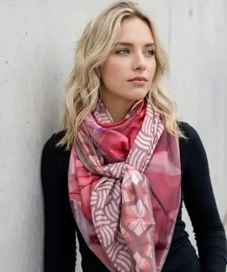 Foulard 140x140 - Blush Serenity