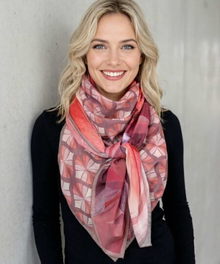 Alternative view of Foulard 140x140 - Blush Serenity