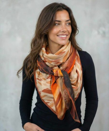 Foulard 140x140 - Terra Cotta