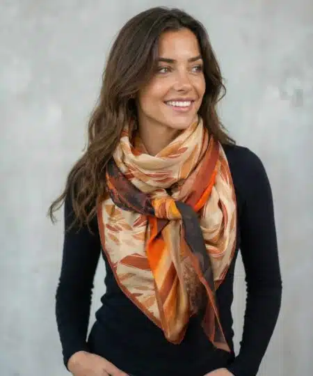 Foulard 140x140 - Terra Cotta