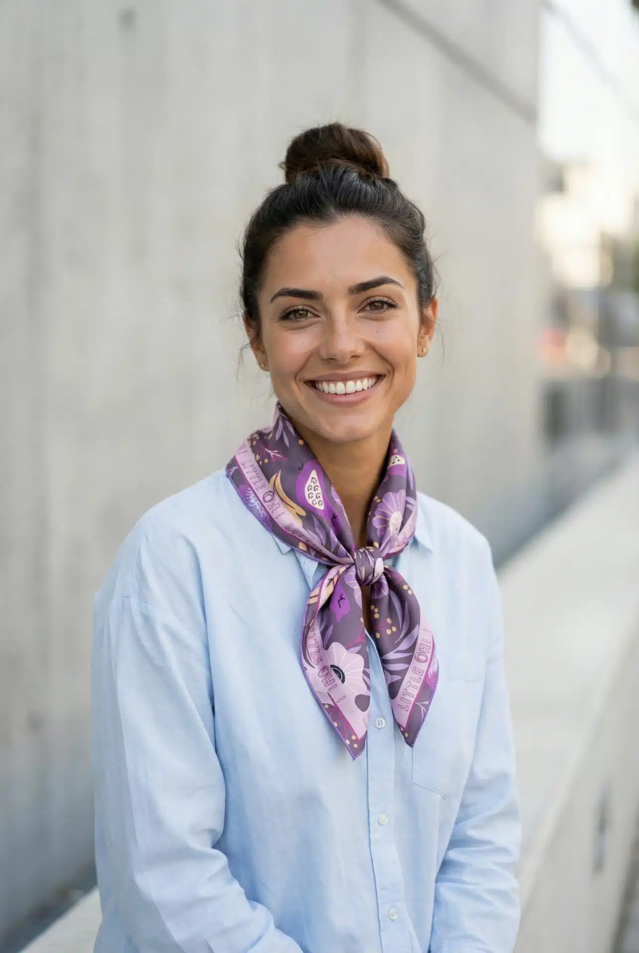 Foulard satin 70x70 - Jardin secret