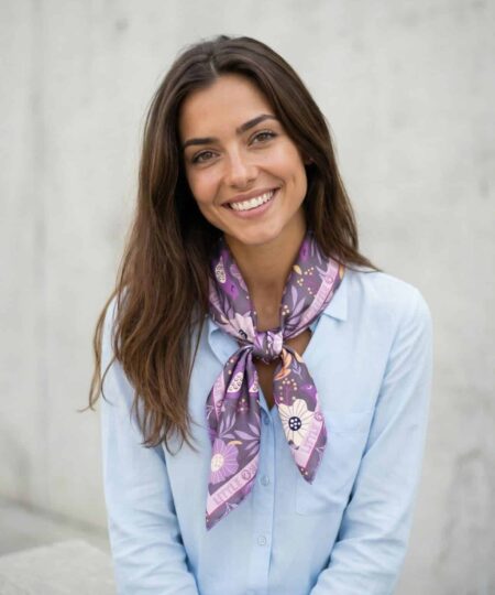 Foulard satin 70x70 - Jardin secret – Image 3