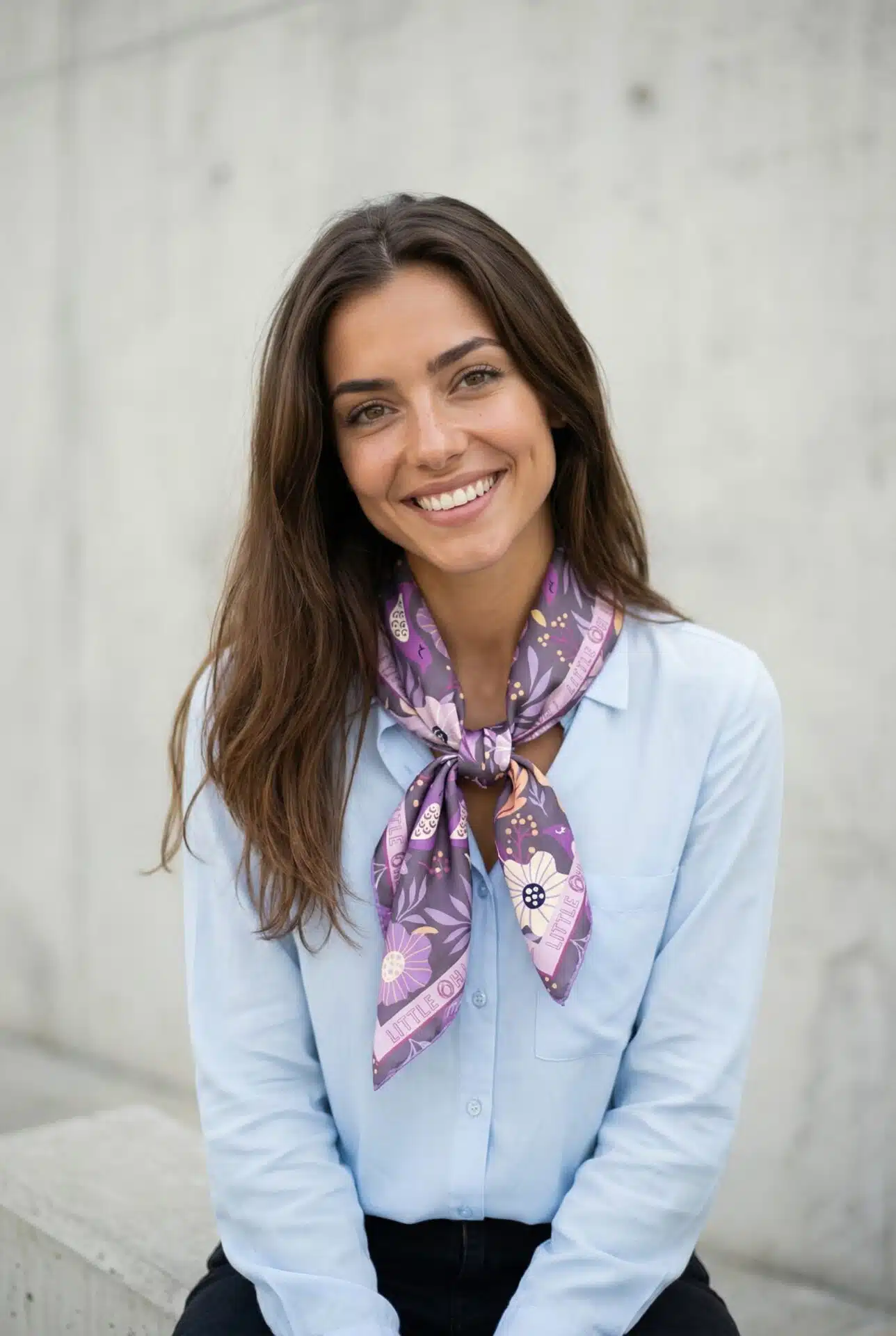 Foulard satin 70x70 - Jardin secret – Image 3
