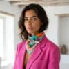 Foulard satin 72x72 - Lagon Sauvage