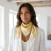Foulard satin 72x72 - Pastel Yellow