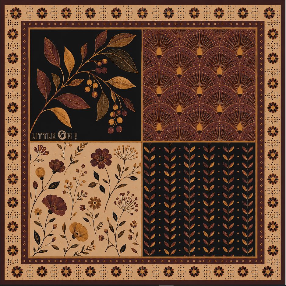 Foulard 140x140 - Sweet Moka – Image 3